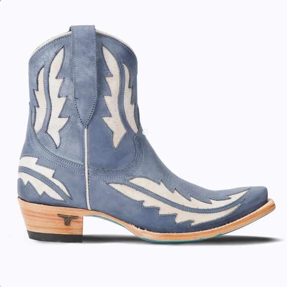 LANE WALK THE LINE BOOTIE BOOTS BLUE - 9 - Picture 4 of 8